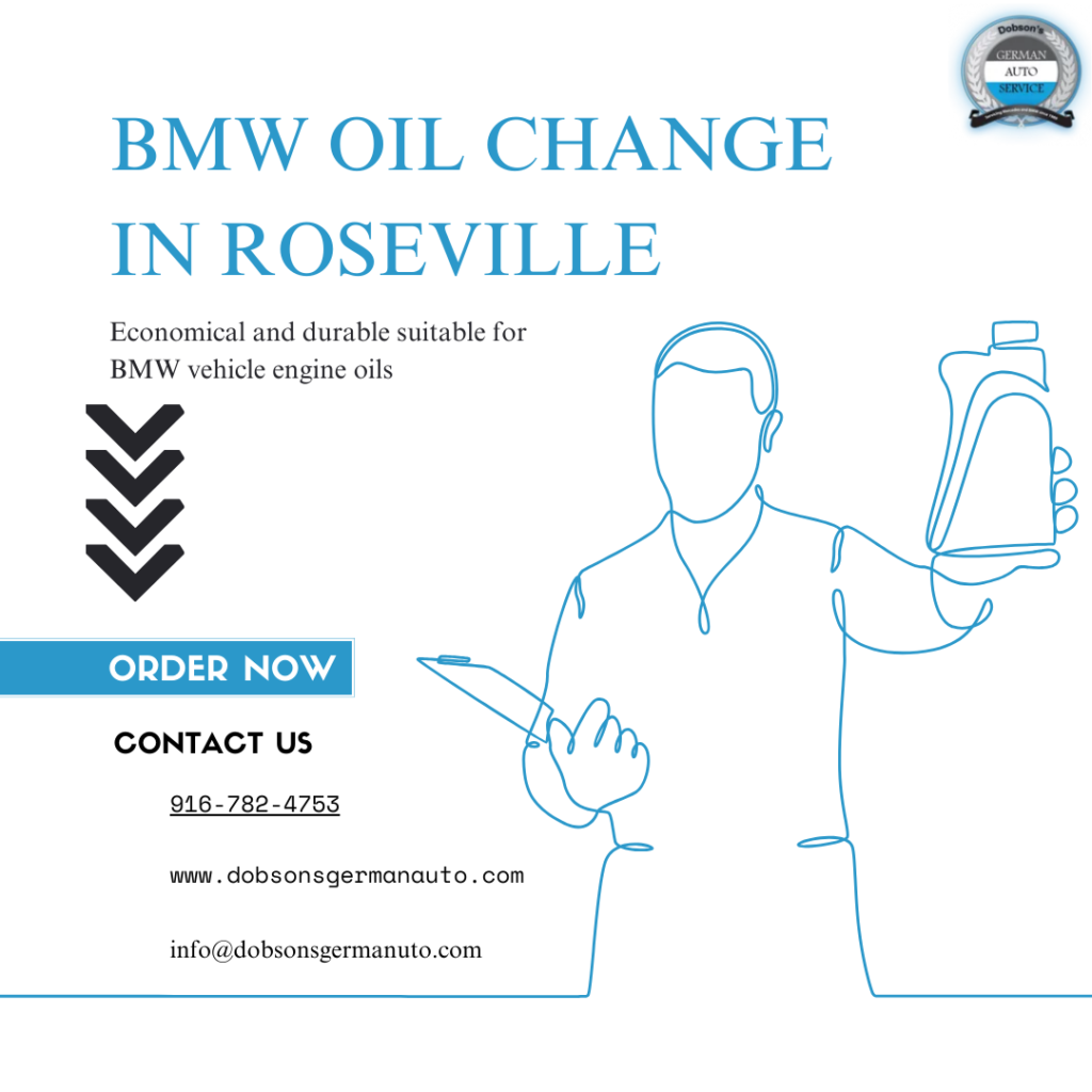 BMW oil change in Roseville